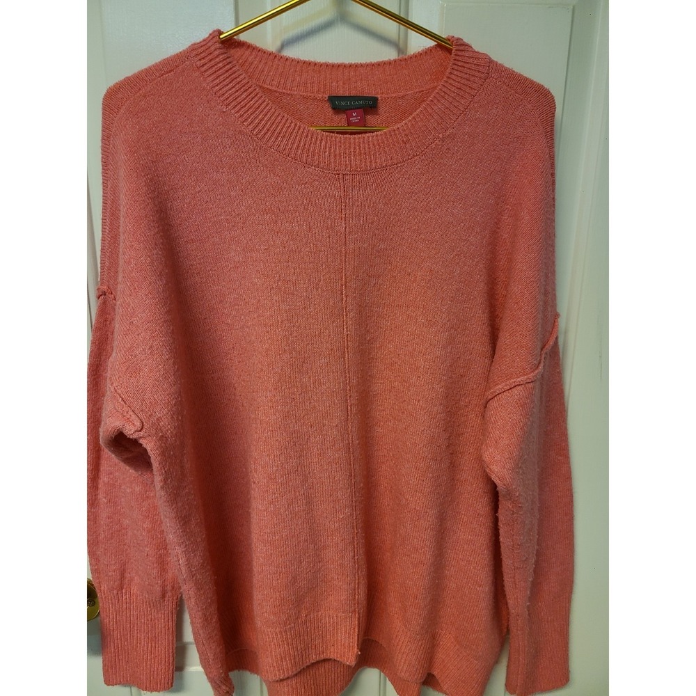 Vince Camuto‎ | Sprinkle Pink Inside Out Sweater Oversized Comfy Sz Med